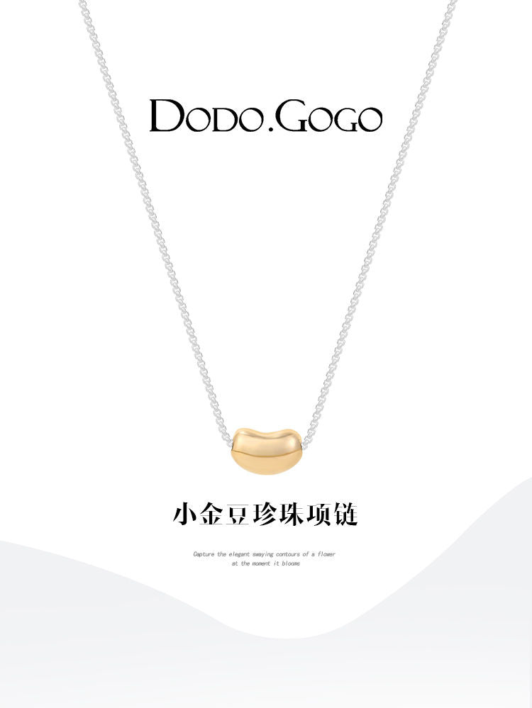 DODOGOGO小金豆ネックレス女性個性鎖骨チェーン2024新型秋冬ネックレス