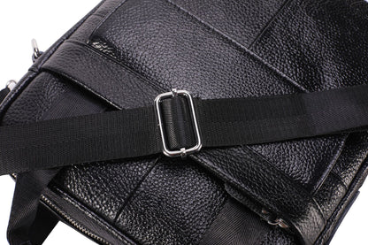 Men's Shoulder Bag Genuine Cowhide Leather Fashion Casual Business Men's Crossbody Bag Handbag 