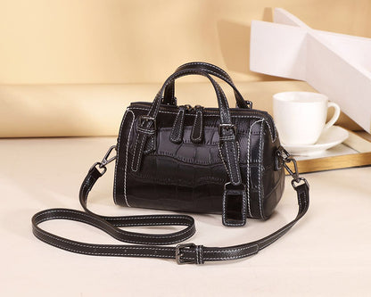 Women's bag Crocodile pattern genuine leather fashion Casual crossbody bag that goes with anything Large capacity handbag.bag