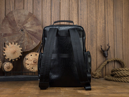 Men's Backpack Original Handcrafted Genuine Cowhide Leather Large Capacity Casual Fashion Travel Bag for Men 