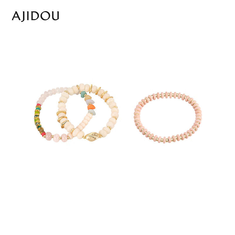 AJIDOUカジュアルファッションシンプルビーズブレスレット