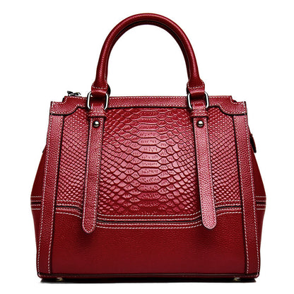 Women's handbag Crocodile pattern large capacity fashion shoulder bag Ladies simple commuting handbag.bag