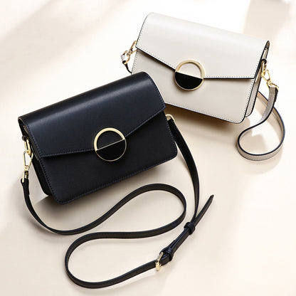 Genuine leather women's bag Crossbody bag Ins square bag that goes with anything Trendy textured shoulder bag.Pochette