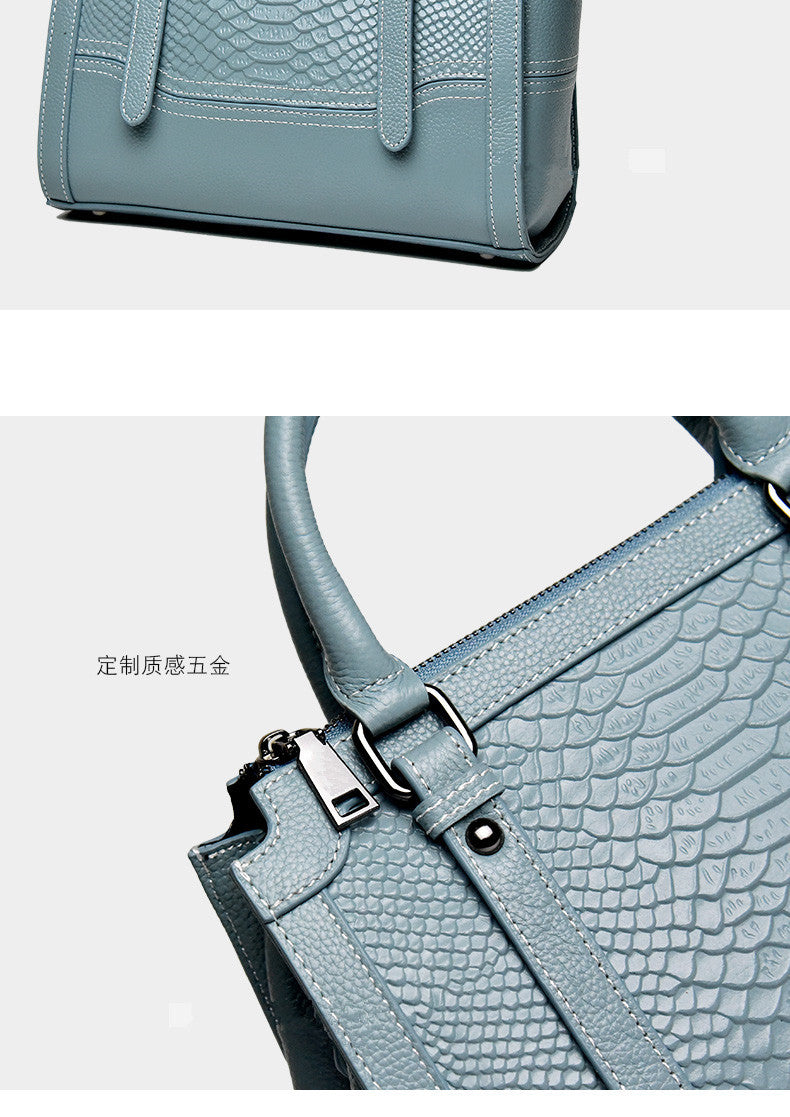 Women's handbag Crocodile pattern large capacity fashion shoulder bag Ladies simple commuting handbag.bag