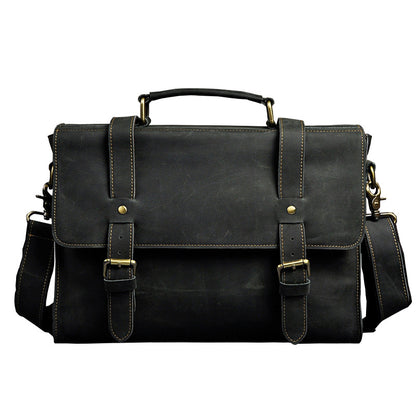 Men's handbag genuine cowhide leather business briefcase men's computer bag 