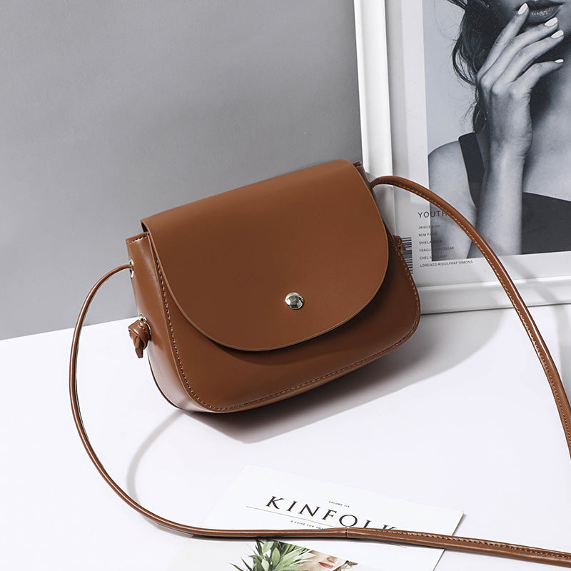 Women's bag Genuine leather fashion crossbody bag Cowhide square bag Shoulder bag that goes with anything. Pochette