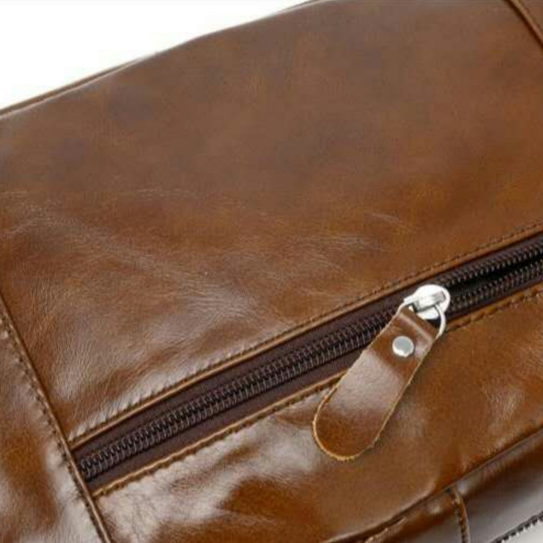 Men's bust bag genuine cowhide leather casual Korean fashion crossbody bag for men 