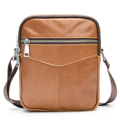 Men's shoulder bag Genuine cowhide leather wear-resistant retro casual fashion multifunctional crossbody bag for men 