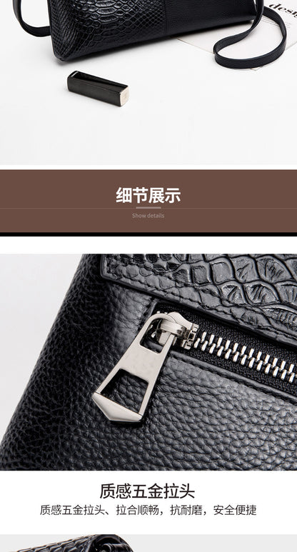 Genuine leather handbag ladies fashion python pattern large capacity clutch bag crossbody bag cowhide handbag.bag