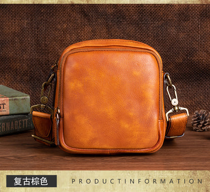 Men's shoulder bag Genuine cowhide leather business crossbody bag for men 