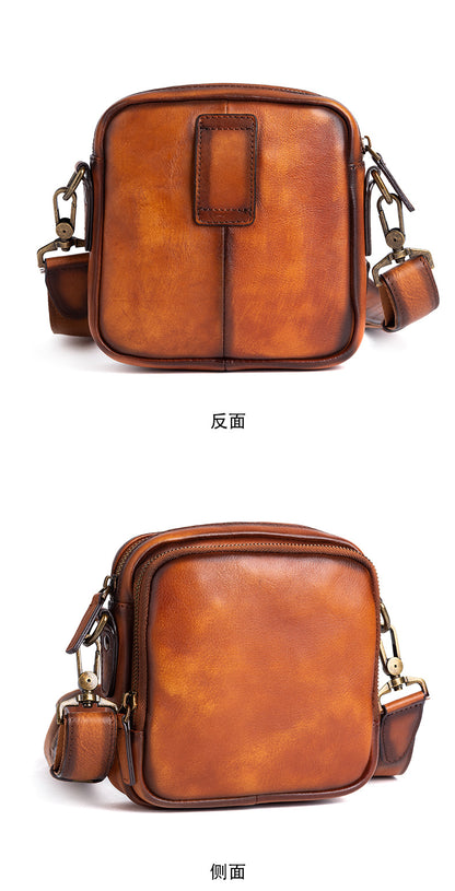 Men's shoulder bag Genuine cowhide leather business crossbody bag for men 