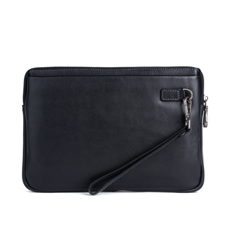 Men's Clutch Bag Genuine Cowhide Leather Retro Casual Men's Bag 