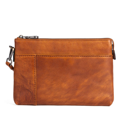 Men's Clutch Bag Genuine Cowhide Leather Casual Men's Handbag 