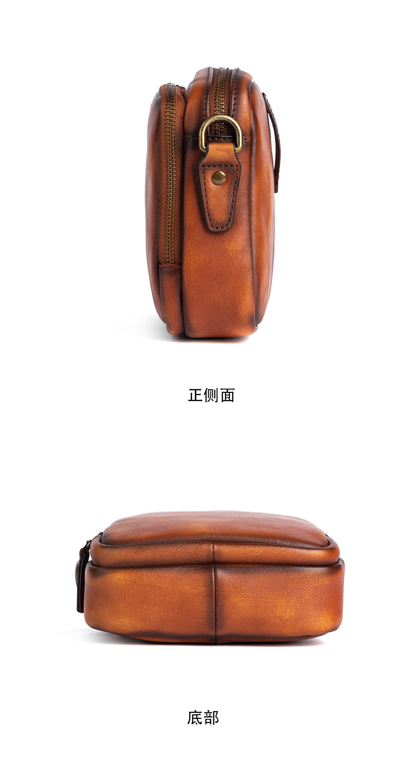 Men's shoulder bag Genuine cowhide leather business crossbody bag for men 