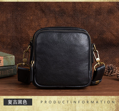 Men's shoulder bag Genuine cowhide leather business crossbody bag for men 