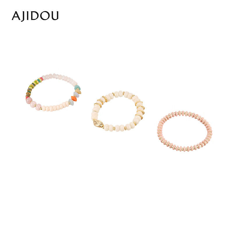 AJIDOUカジュアルファッションシンプルビーズブレスレット