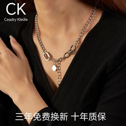 Ceadry kledle 欧米ファッションヒップホップ個性的な十字架キューバネックレス色落ちしないペアネックレス男性ネックレス