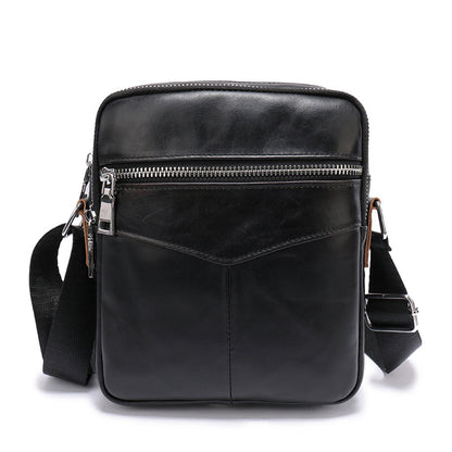 Men's shoulder bag Genuine cowhide leather wear-resistant retro casual fashion multifunctional crossbody bag for men 