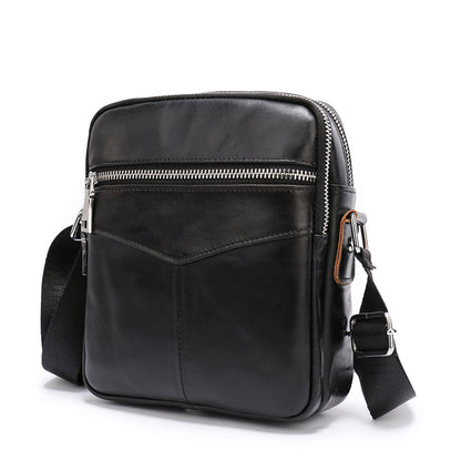 Men's shoulder bag Genuine cowhide leather wear-resistant retro casual fashion multifunctional crossbody bag for men 