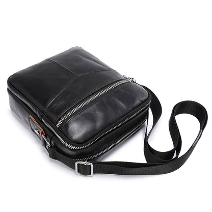 Men's shoulder bag Genuine cowhide leather wear-resistant retro casual fashion multifunctional crossbody bag for men 