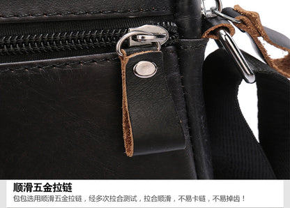 Men's Shoulder Bag Genuine Cowhide Leather Casual Sports Men's Crossbody Bag Briefcase 