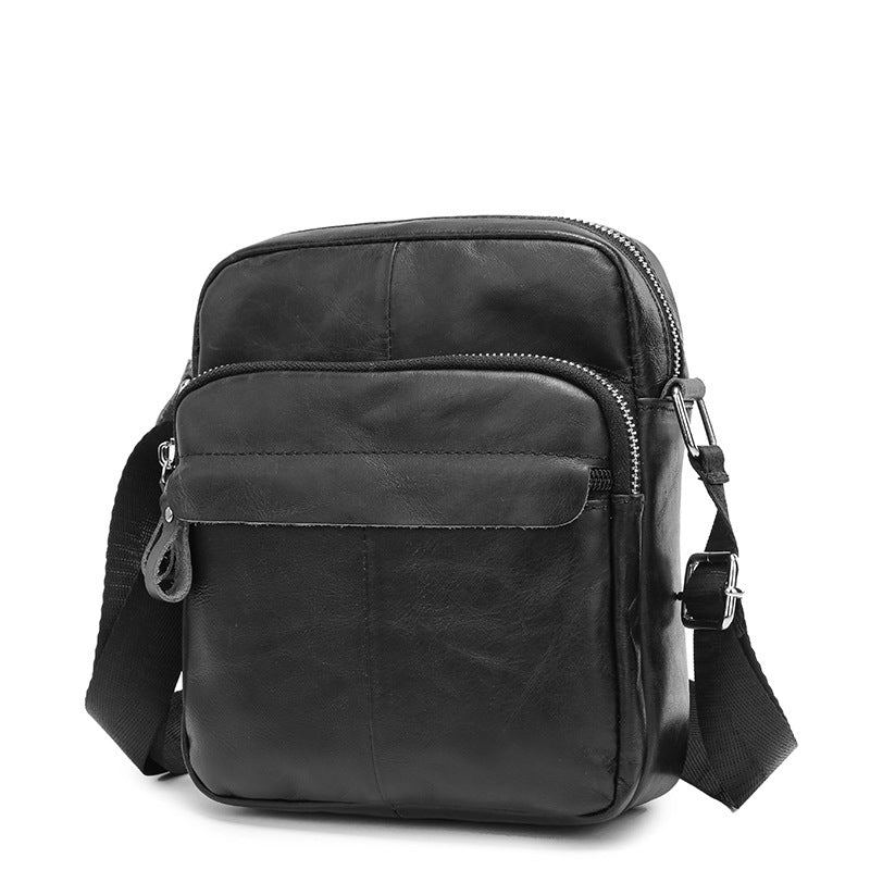 Men's Shoulder Bag Genuine Cowhide Leather Casual Sports Men's Crossbody Bag Briefcase 