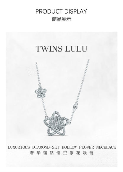 TWINS LULU贅沢デザイン感花ネックレスプレゼント