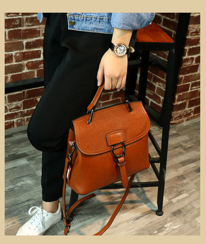 Women's seashell bag Genuine leather Crossbody bag that goes with anything Large bag Shoulder bag Elegant handbag. Bag