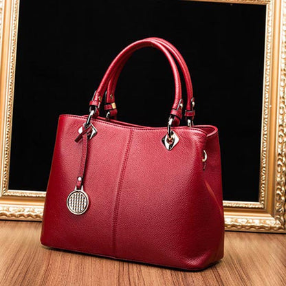 Ladies bag handbag one shoulder cowhide fashionable genuine leather simple shoulder bag handbag.bag