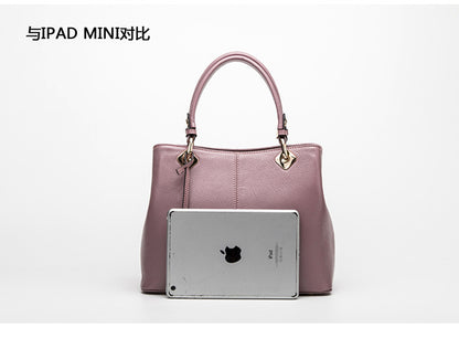 Ladies bag handbag one shoulder cowhide fashionable genuine leather simple shoulder bag handbag.bag