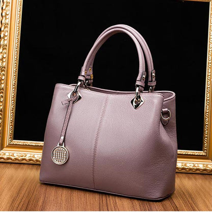 Ladies bag handbag one shoulder cowhide fashionable genuine leather simple shoulder bag handbag.bag