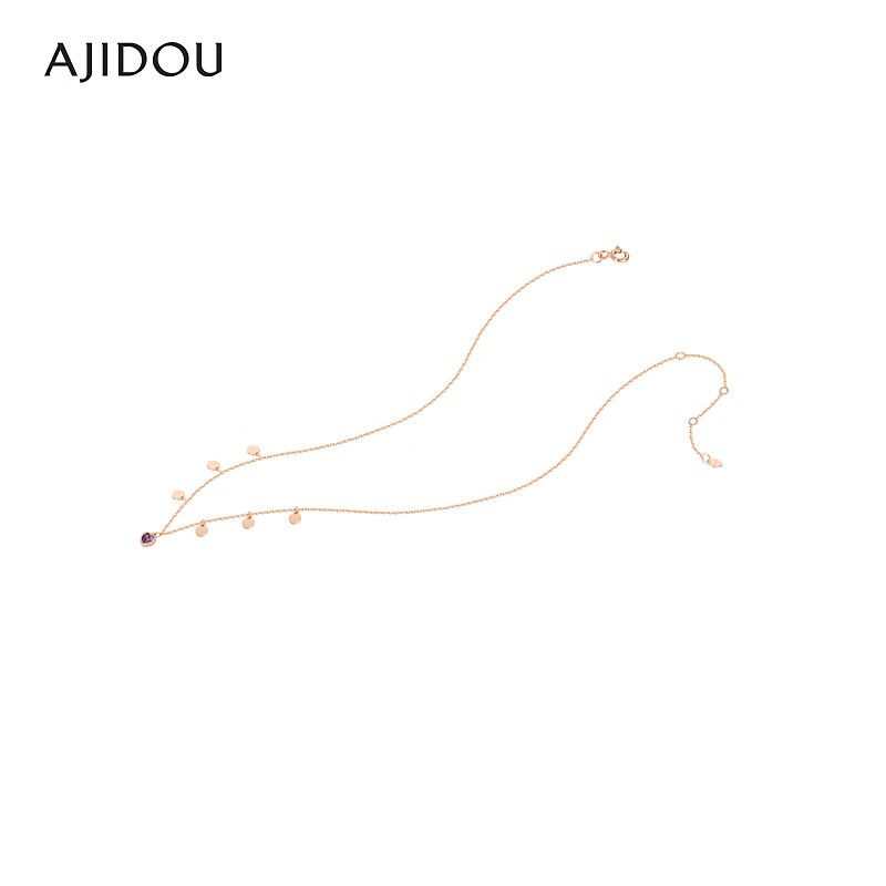 AJIDOU シンプルスタイリッシュなチェーンネックレス彼女プレゼント