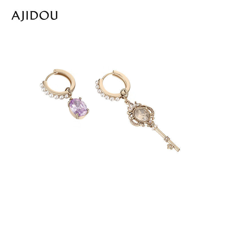 AJIDOUファッションアシンメトリーイヤリングプレゼント