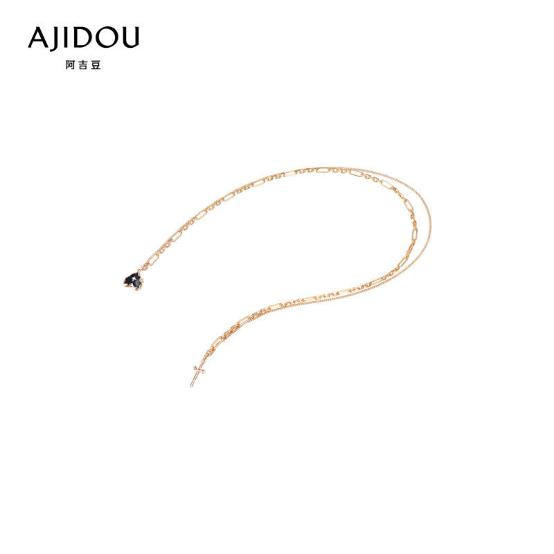 AJIDOUハートのネックレス贅沢新型ファッションネックチェーン