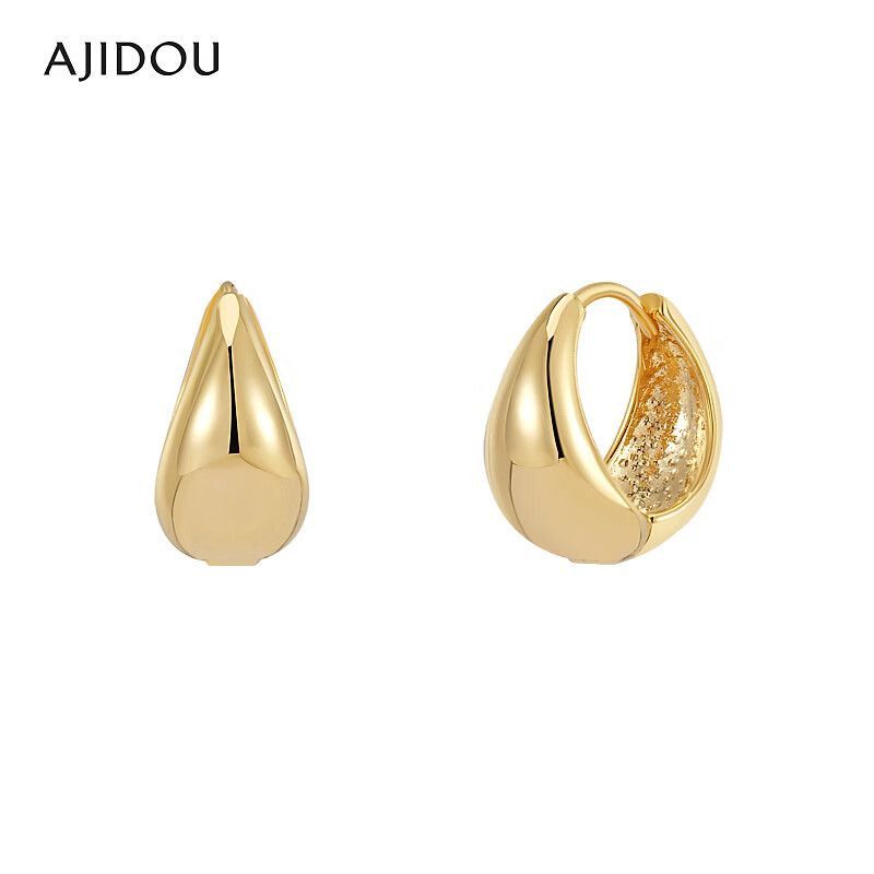 AJIDOUコンパクトシンプルスタイリッシュなリングイヤリング贅沢アクセサリープレゼント