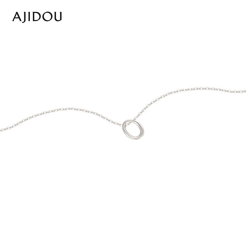 AJIDOU925シルバーシンプルinsカジュアルネックレスネックレスアクセサリーガールフレンドにプレゼント