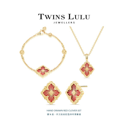 TWINS LULUセット イヤリング ブレスレット ネックレスモダン洗練された贈り物プレゼント