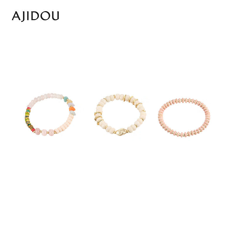 AJIDOUカジュアルファッションシンプルビーズブレスレット