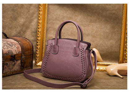 Stylish shrink pattern cowhide Birkin bag Genuine leather ladies' crossbody bag Elegant handbag.bag