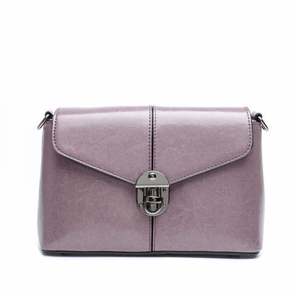 Women's bag Retro cowhide fashion square bag Genuine leather crossbody bag Shoulder bag. Pochette