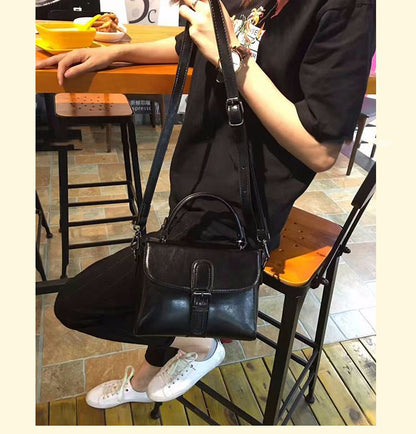 Women's bag Casual Messenger bag Fashion Crossbody bag Cowhide Shoulder bag that goes with anything. Pochette