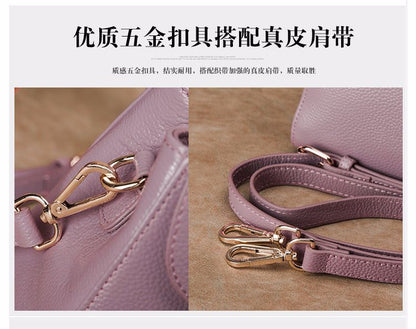 Genuine leather ladies handbag fashion crossbody bag shoulder bag zipper elegant temperament handbag.bag