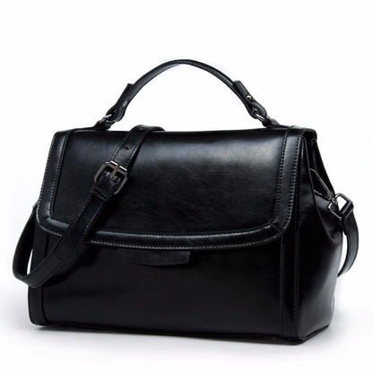 Ladies' cowhide handbag Genuine leather Shoulder bag that goes with anything Fashion elegant handbag.bag