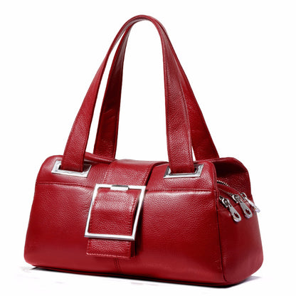 Genuine leather women's bag top cowhide handbag big bag fashion handbag that goes with everything.bag