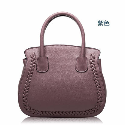 Stylish shrink pattern cowhide Birkin bag Genuine leather ladies' crossbody bag Elegant handbag.bag