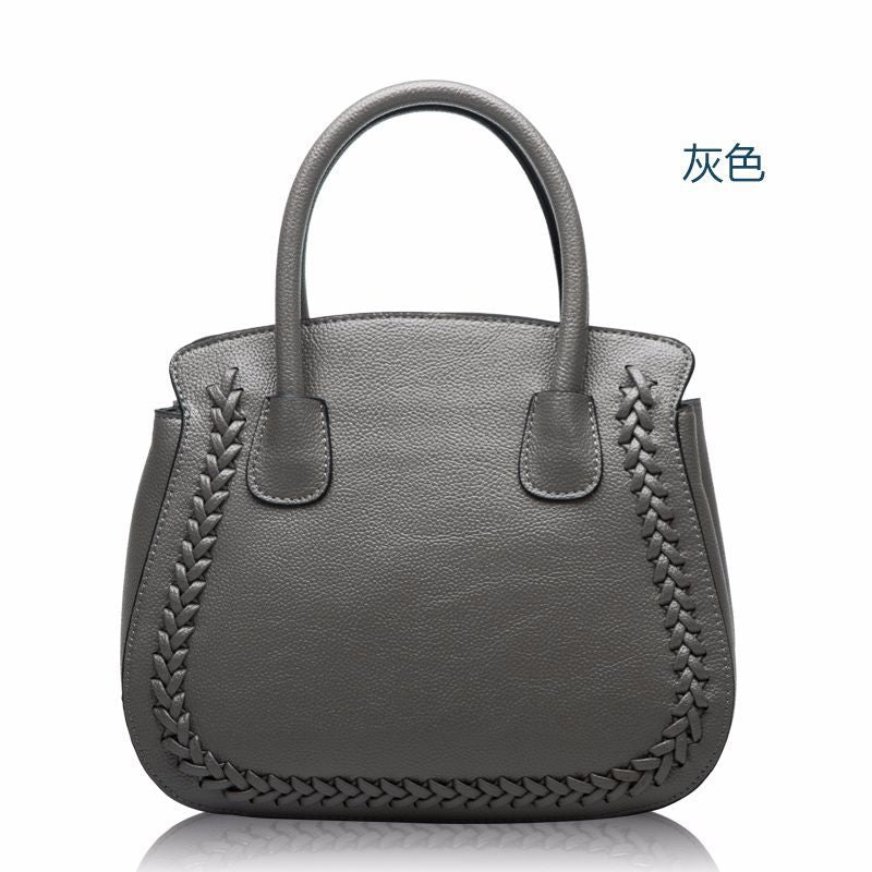 Stylish shrink pattern cowhide Birkin bag Genuine leather ladies' crossbody bag Elegant handbag.bag