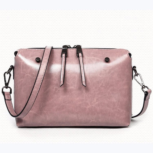 Bag Women Genuine Leather Fashion Simple Crossbody Bag Square Bag Shoulder Bag.Pochette