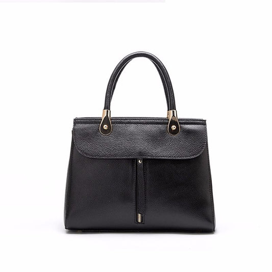 Genuine leather ladies handbag fashion crossbody bag shoulder bag zipper elegant temperament handbag.bag