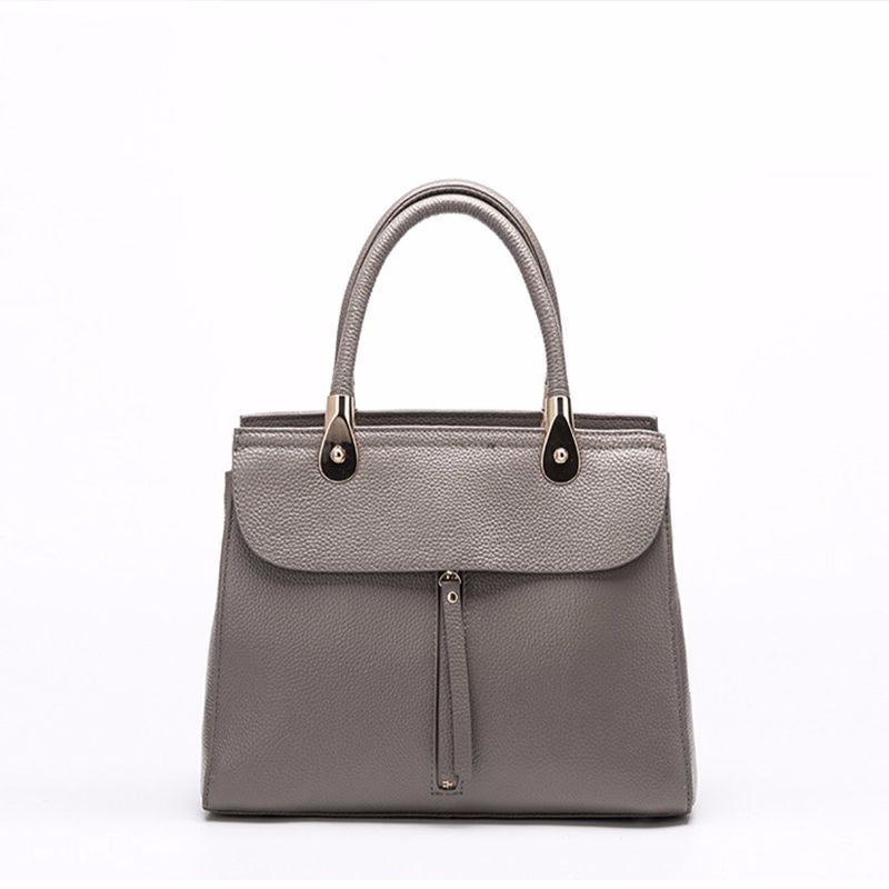 Genuine leather ladies handbag fashion crossbody bag shoulder bag zipper elegant temperament handbag.bag