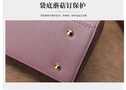 Genuine leather ladies handbag fashion crossbody bag shoulder bag zipper elegant temperament handbag.bag